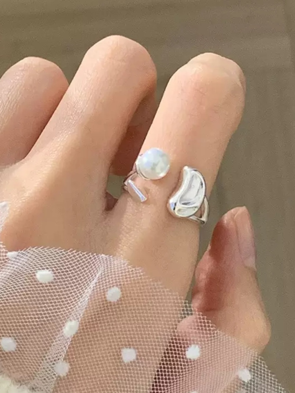Silver Plated Open Ring Set - Picture 4 of 14
